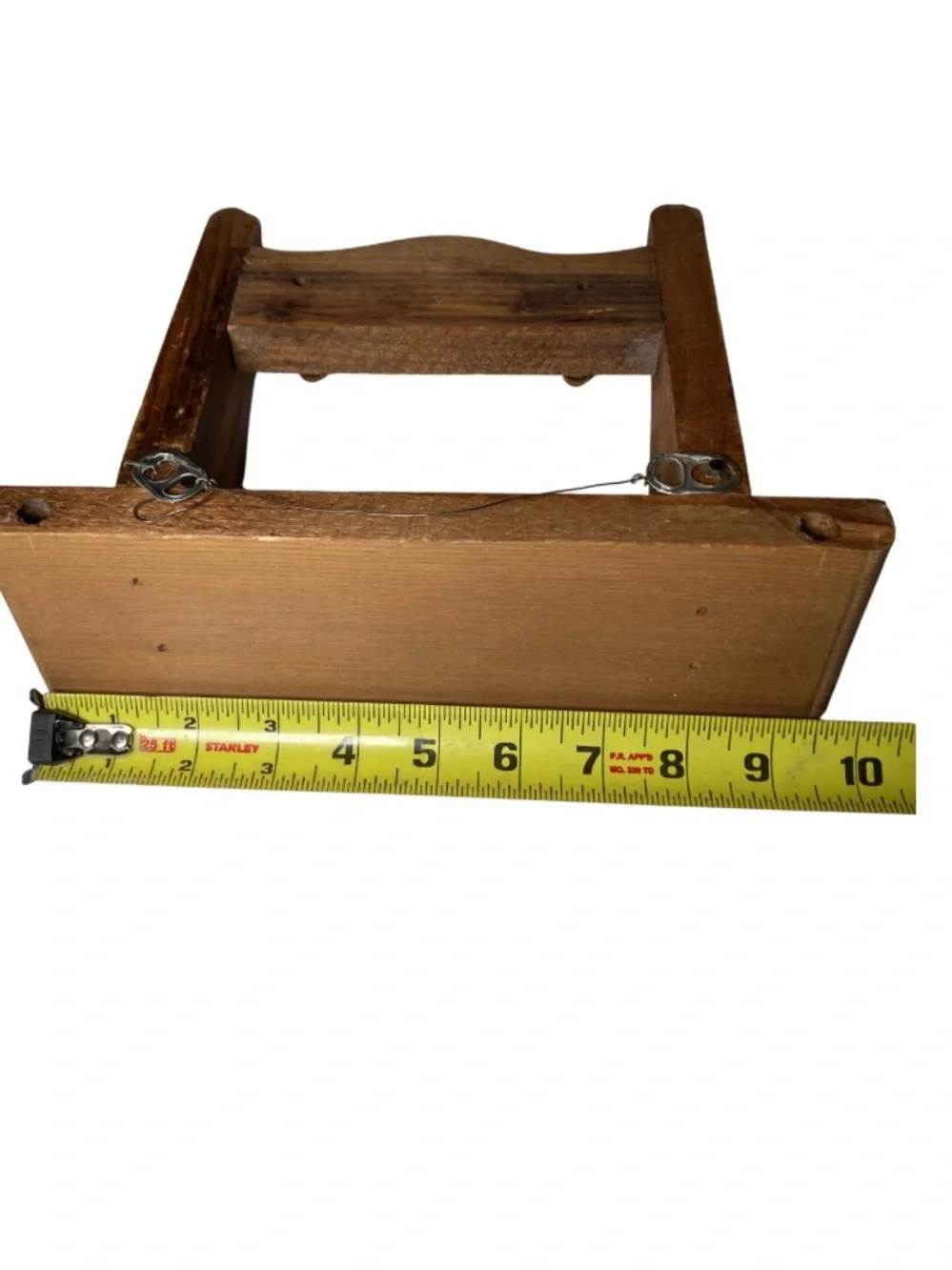 VTG Handmade Cottagecore Wooden Display Shelf – Small Rustic Home Decor Folk Art